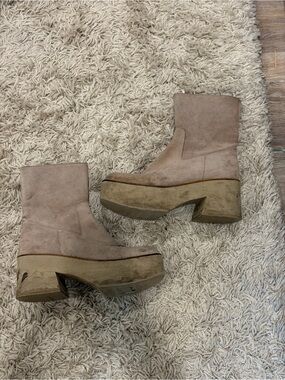 MOVING SALE PALOMA BARCELO Platform Suede Ankle Boots